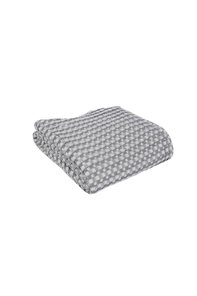 Cotton Blend Cooling Throw Blanket, Alternate, color, Gray