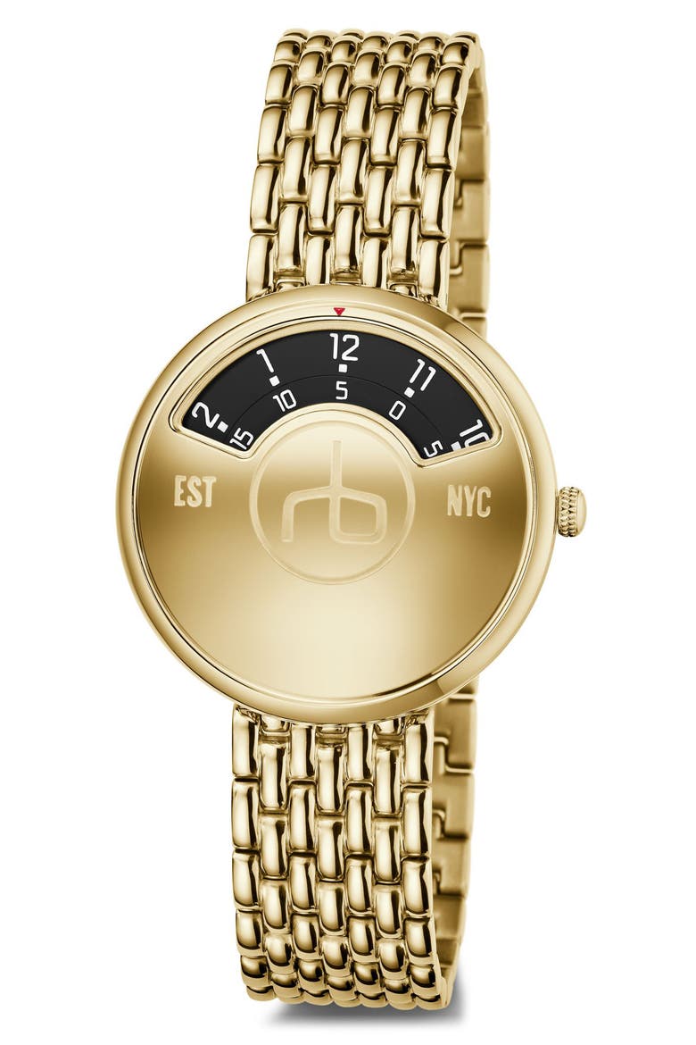 Carrie Bracelet Watch, 35mm, Alternate, color, GOLD