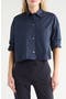 Next Ex Crop Cotton Button-Up Shirt