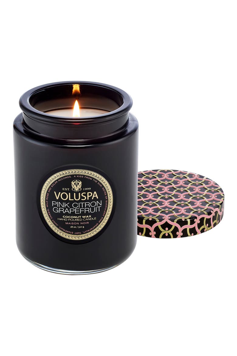 Pink Citron Grapefruit Large Jar Candle, Main, color, PINK CITRON GRAPEFRUIT