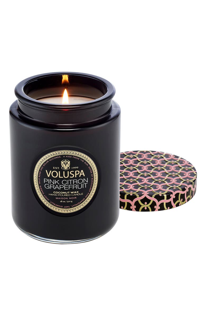 Voluspa Pink Citron Grapefruit Large Jar Candle, Main, color, Pink Citron Grapefruit