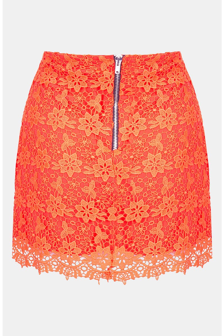 Fluorescent Lace Skirt, Alternate, color, ORANGE