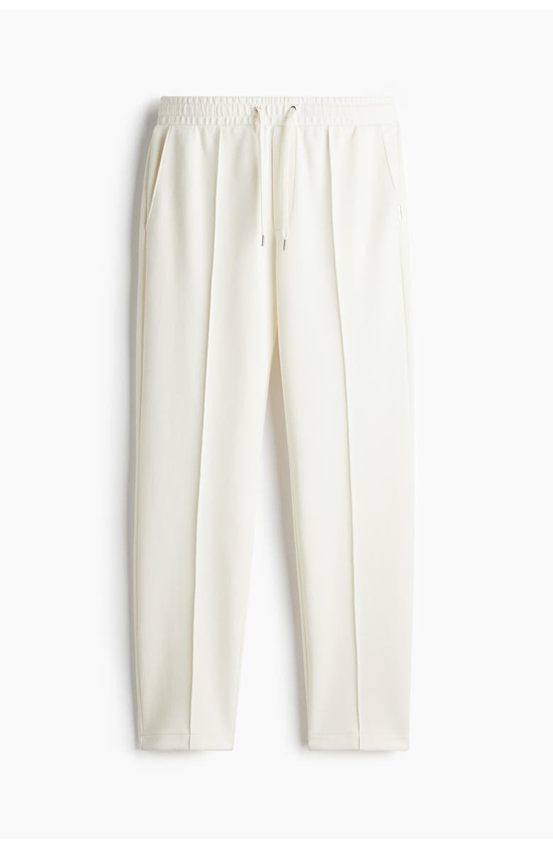 H&M Regular Fit Tailored Joggers, Main, color, White