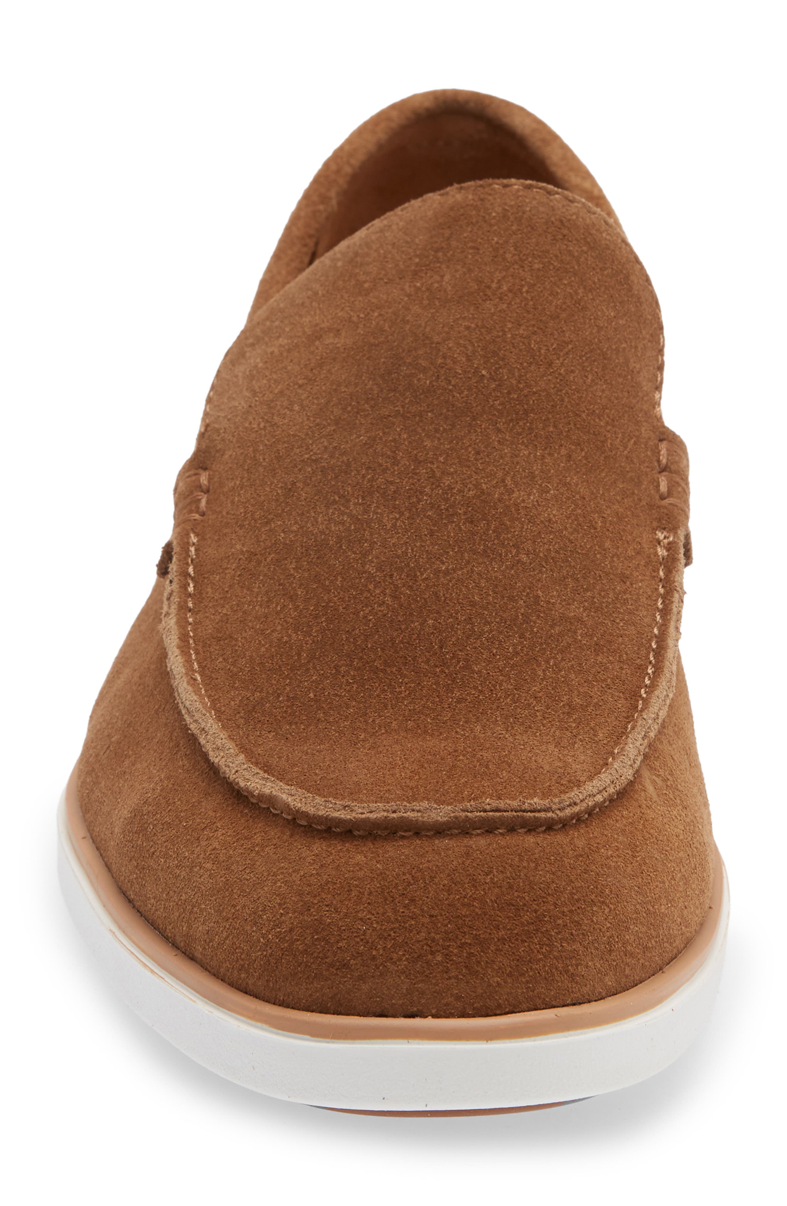 VITTORIO RUSSO Alto Loafer, Alternate, color, Silk Suede Brown