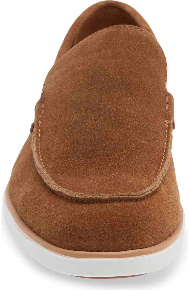 VITTORIO RUSSO Alto Loafer, Alternate, color, Silk Suede Brown