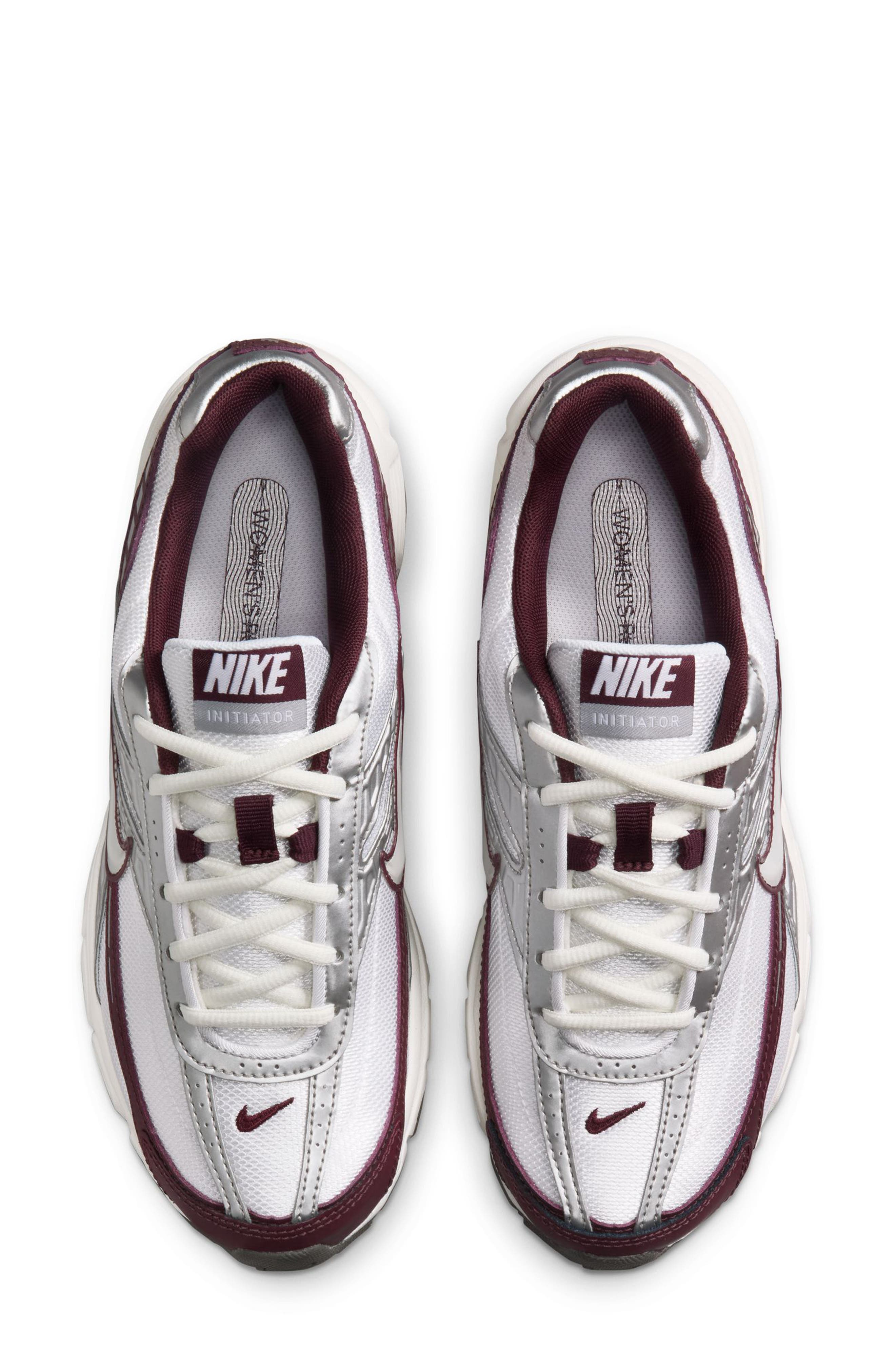 Nike Initiator Running Shoe, Alternate, color, White/ Sail/ Burgundy