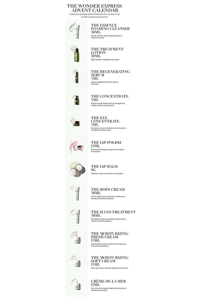 The La Mer Wonder Express Holiday Calendar $821 Value, Alternate, color, NO COLOR
