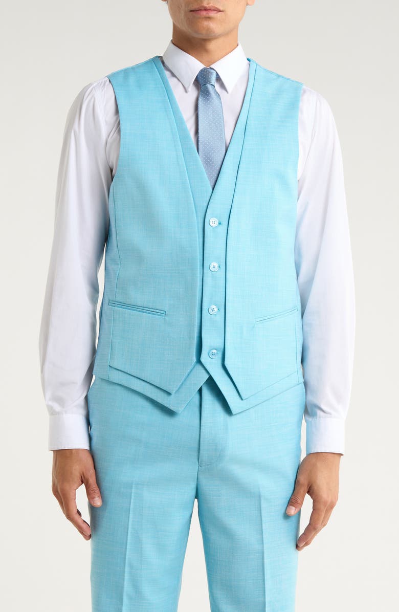 ZEGARIE Aqua Mélange 3-Piece Suit, Alternate, color, Aqua