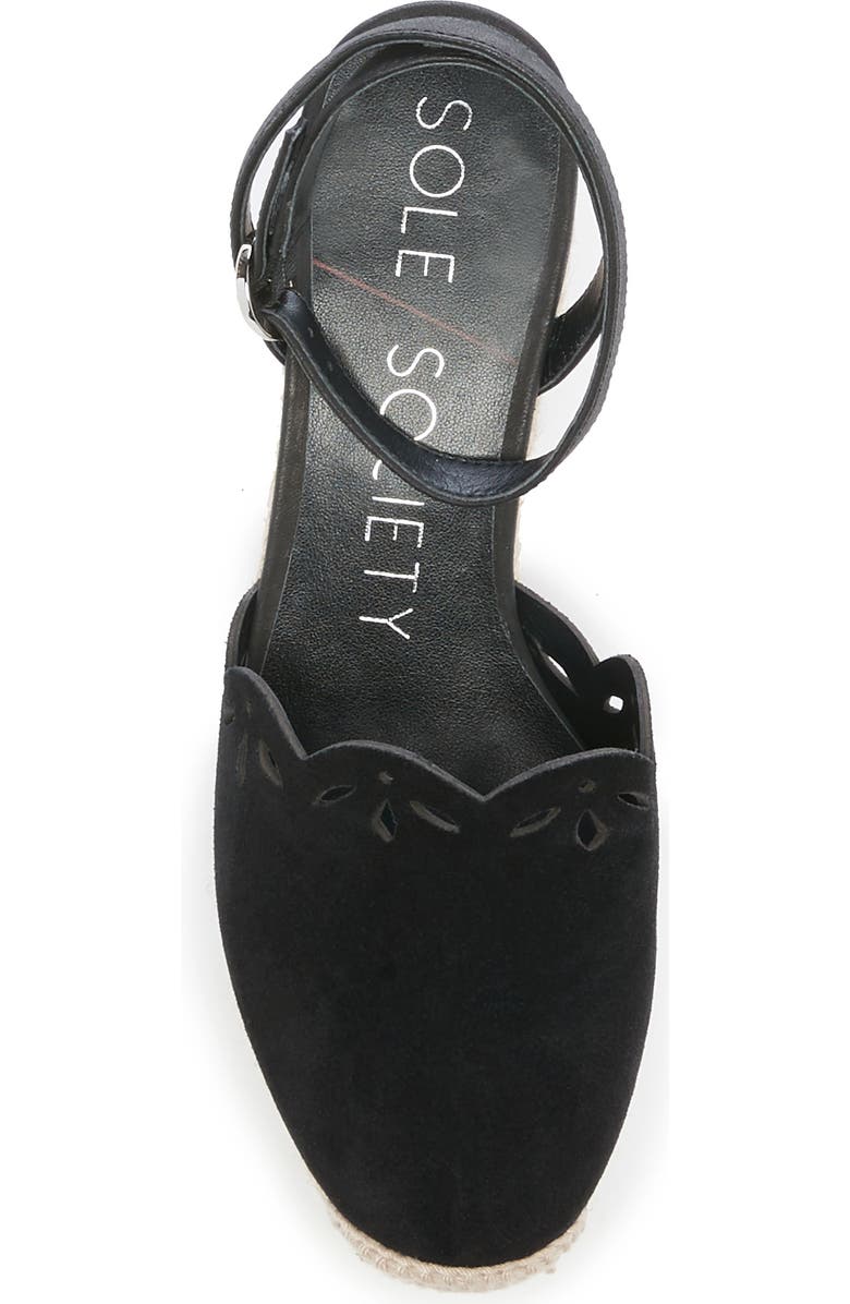 Sole Society Calysa Ankle Strap Espadrille Wedge, Alternate, color,