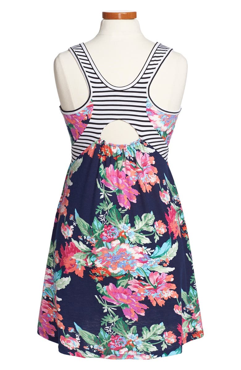 Truly Me Floral Print Dress, Alternate, color, 