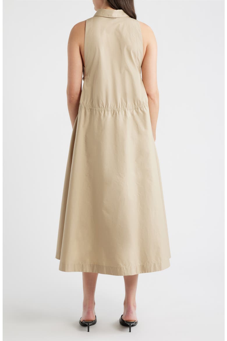 Cotton Midi Shirtdress, Alternate, color, PUMICE