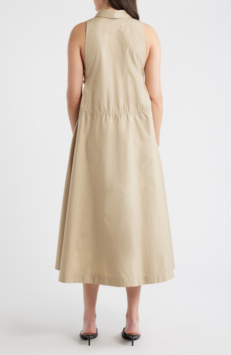 BOSS Cotton Midi Shirtdress, Alternate, color, Pumice