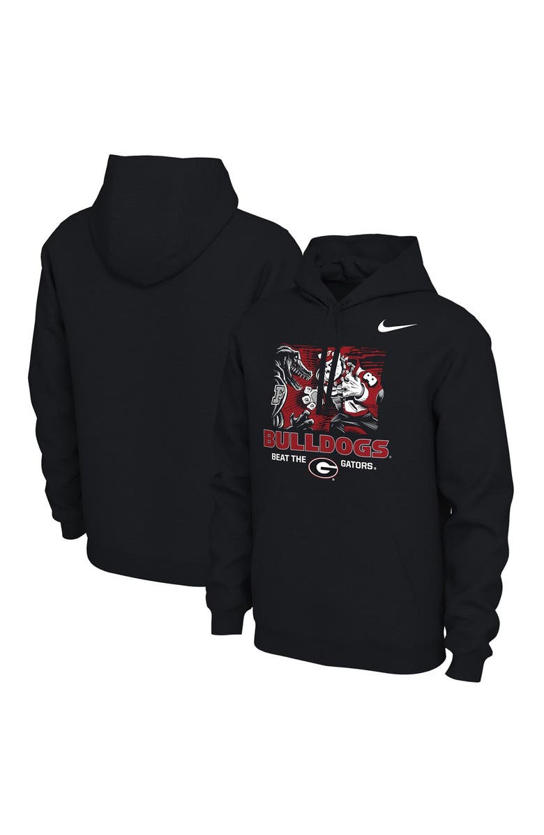 Nike Men's Nike Black Georgia Bulldogs FL/GA Rivalry Pullover Hoodie, Main, color, Black