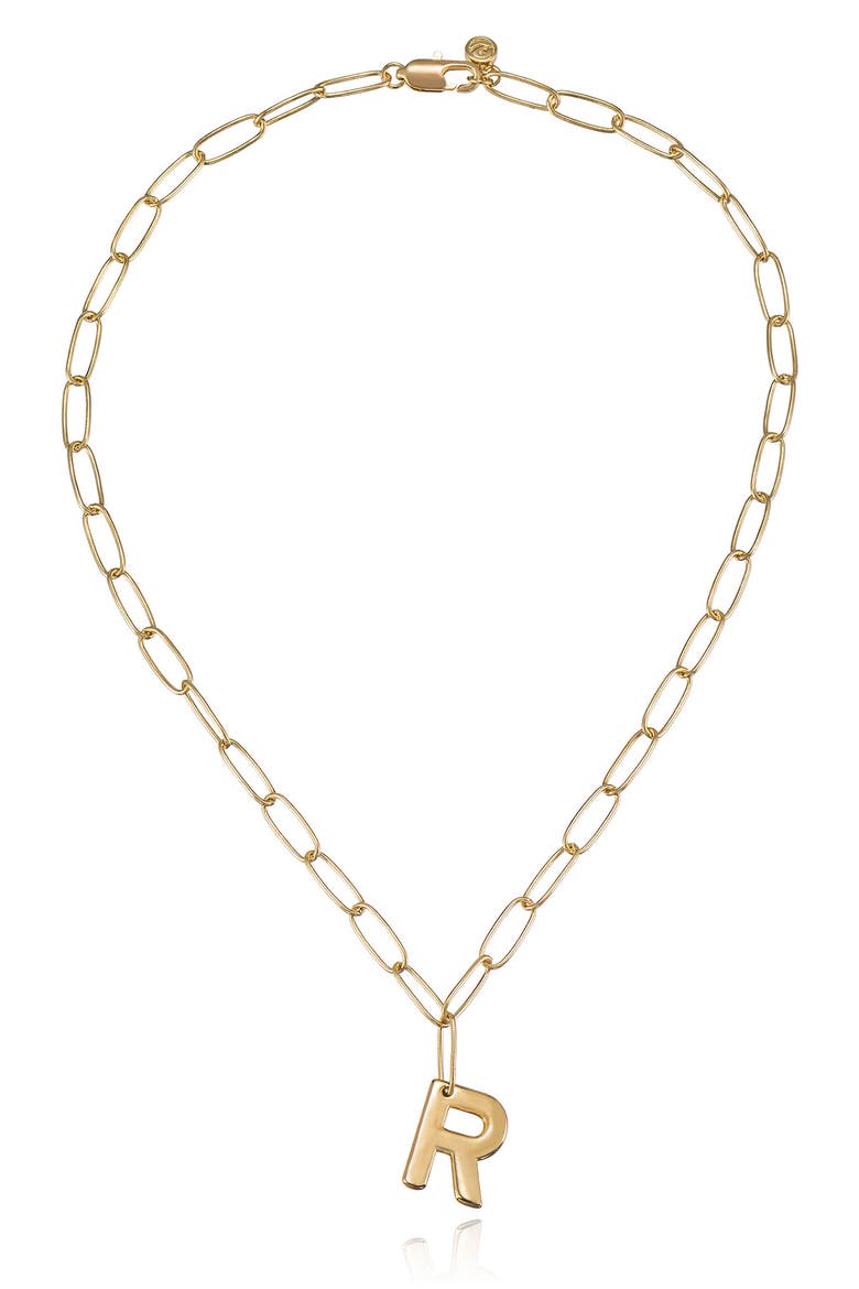 Initial Pendant Necklace, Main, color, GOLD - R