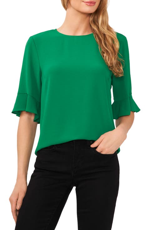 Ruffle Cuff Blouse