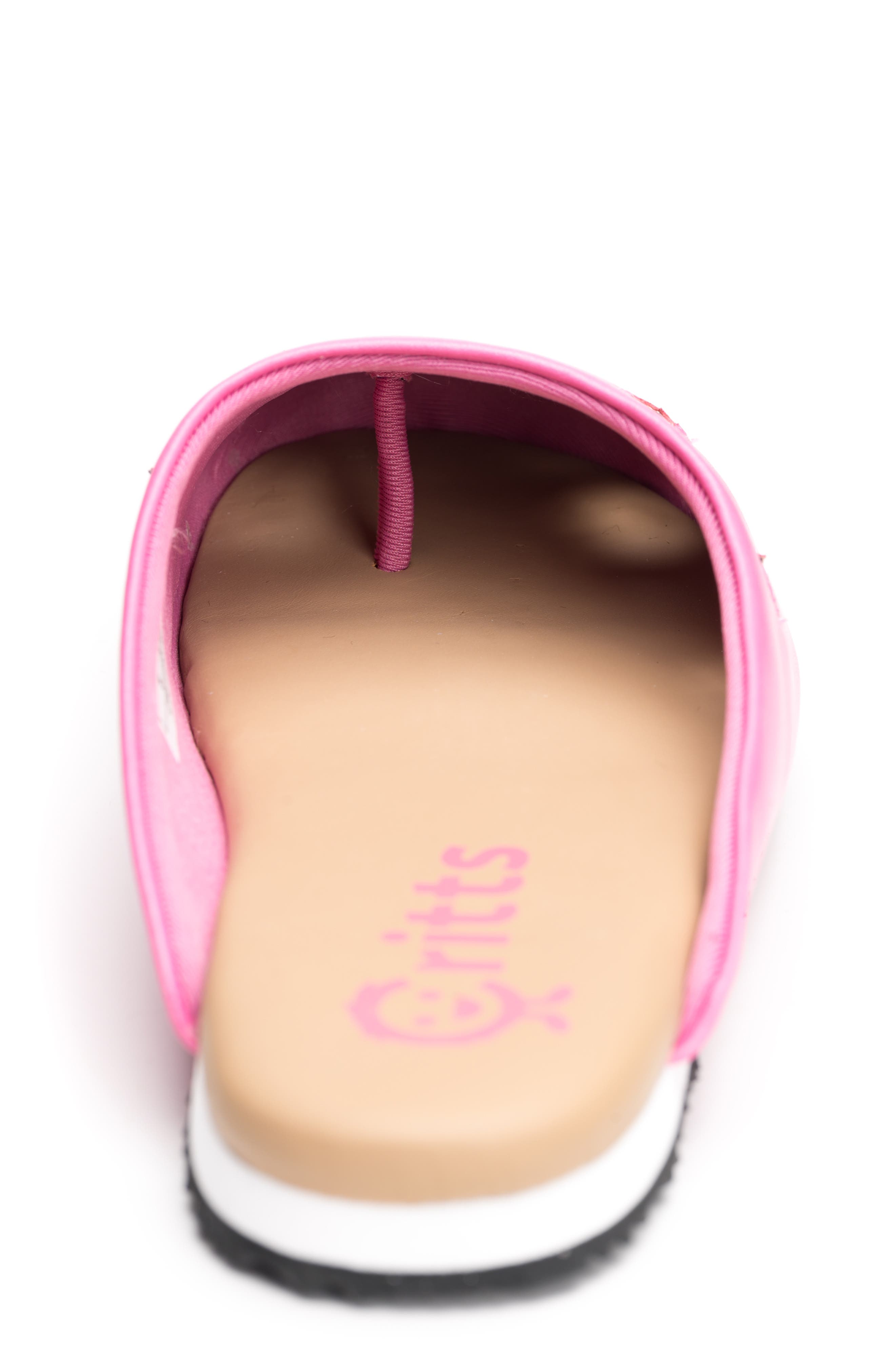 CRITTS Flip Critts Clog, Alternate, color, Hot Pink Butterflies