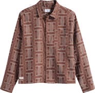 Percival Shashiko Embroidered Button-Up Shirt