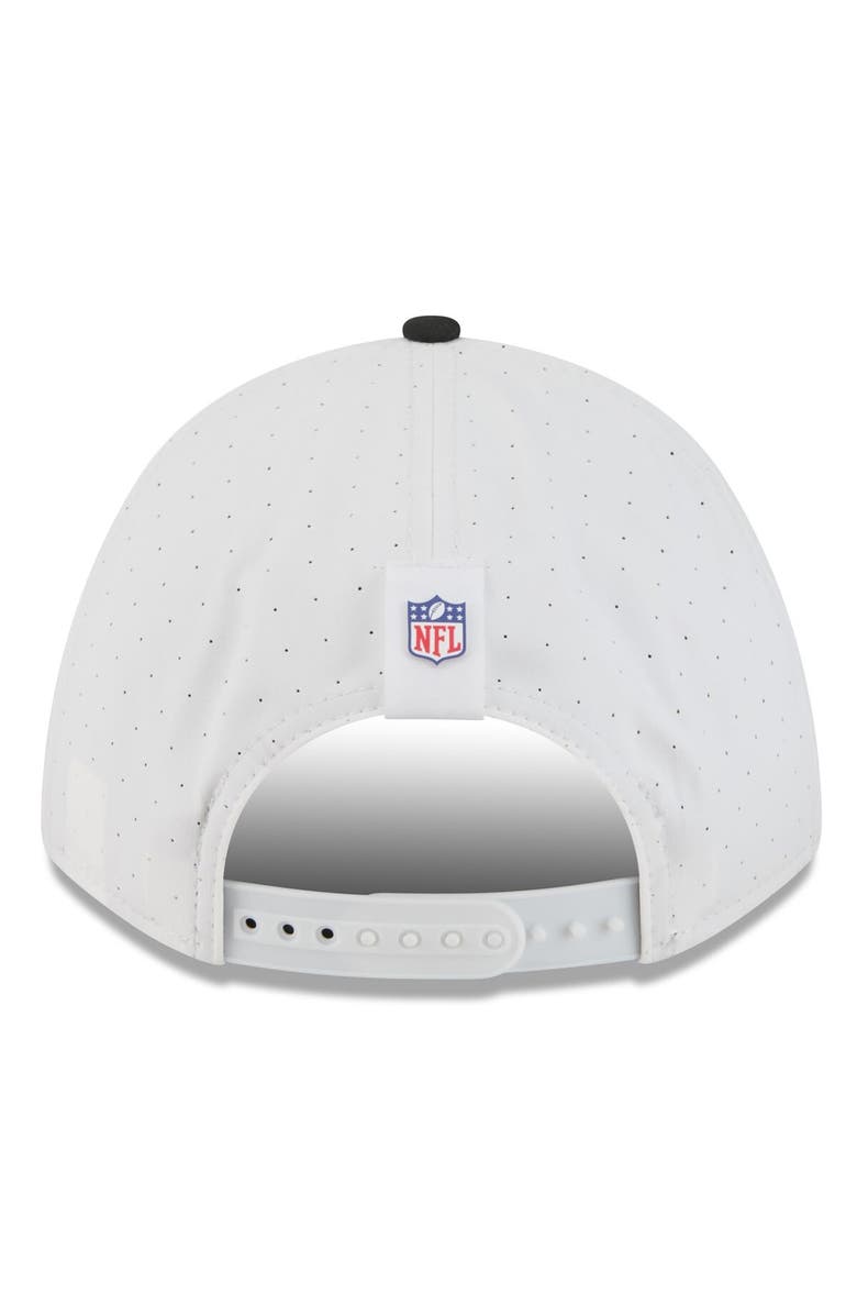 New Era Men's New Era White/Black Las Vegas Raiders 2025 NFL Training Camp A-Frame 9FORTY Adjustable Hat, Alternate, color, White