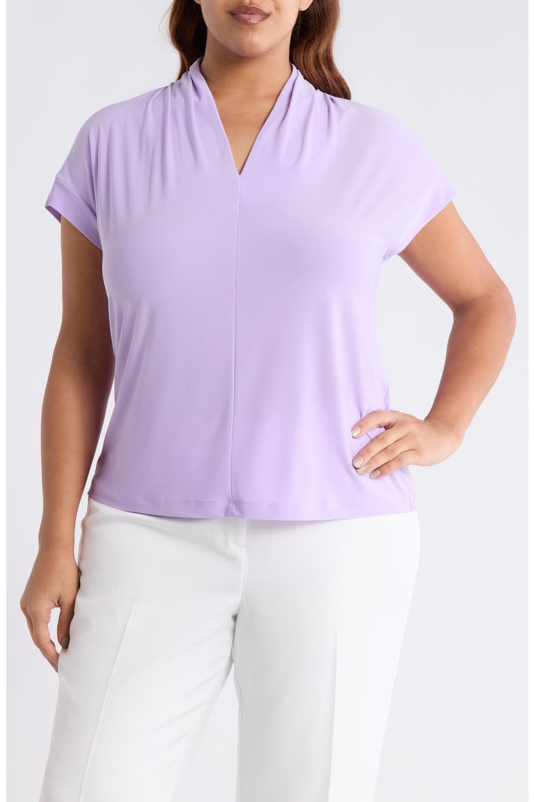 Cap Sleeve Shirt, Main, color, LAVENDER MIST