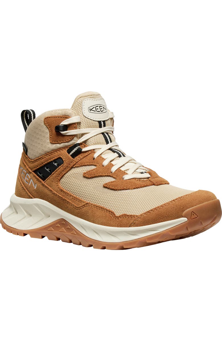 KEEN Hightrail Waterproof Mid Hiking Sneaker, Main, color, Safari/ Chipmunk