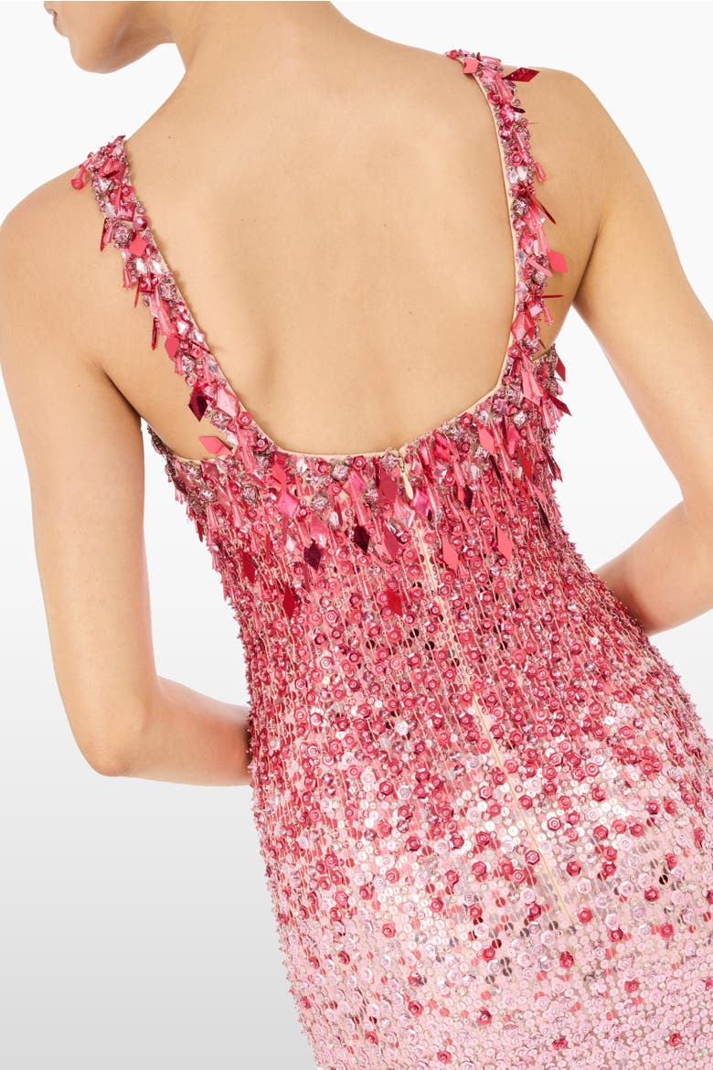 Decora Sequin-Embellished Maxi Dress, Alternate, color, Illusion