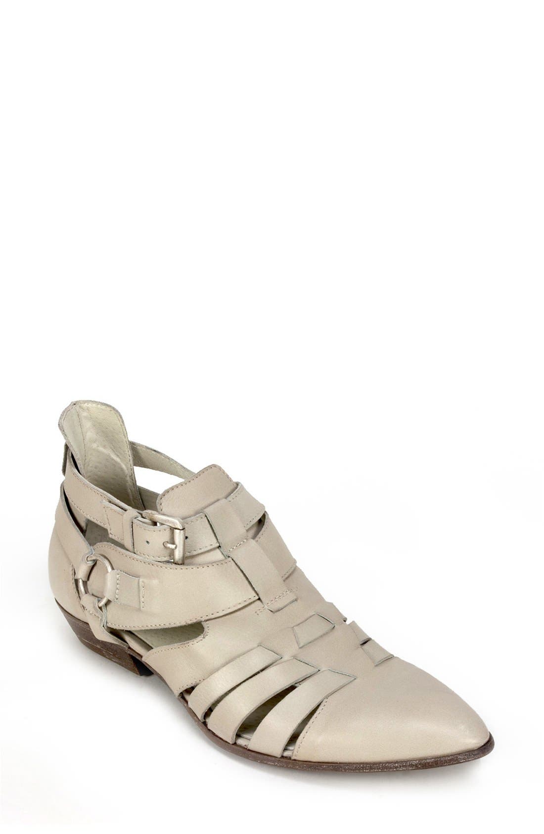 'Belen' Leather Bootie, Main, color, ICE LEATHER