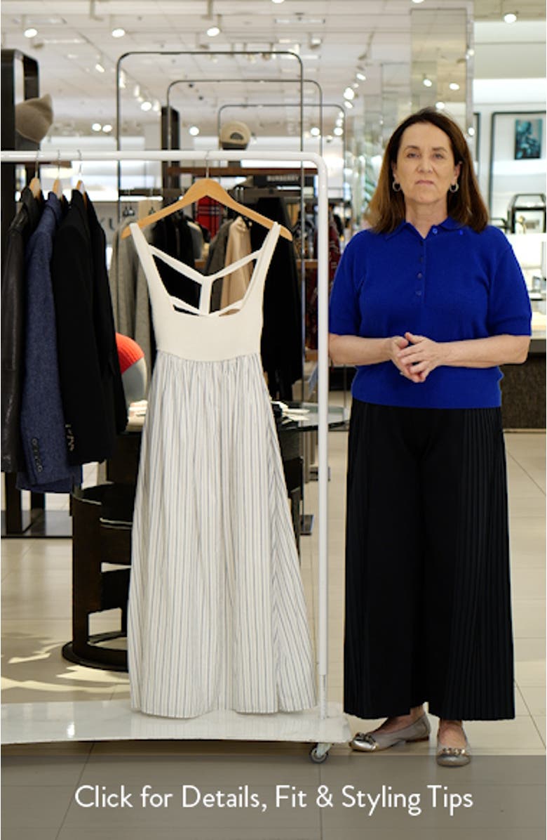 Tie Back Knit Combo Sundress, sales video thumbnail