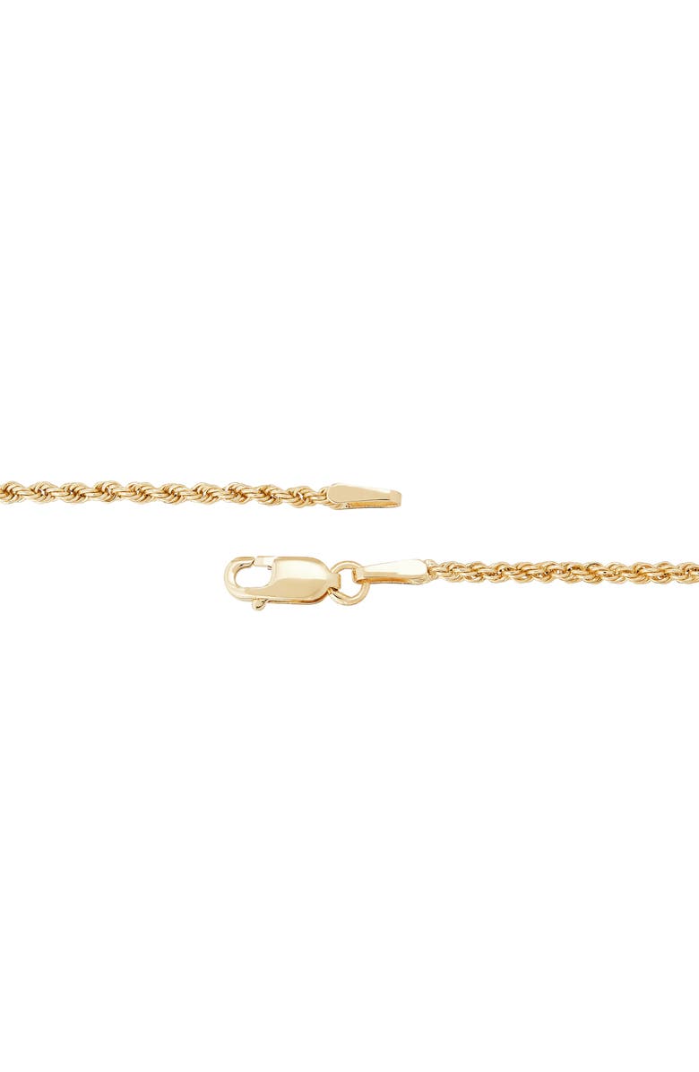 Frankie & Zoe 14K Gold Rope Chain Bracelet, Alternate, color, Yellow Gold