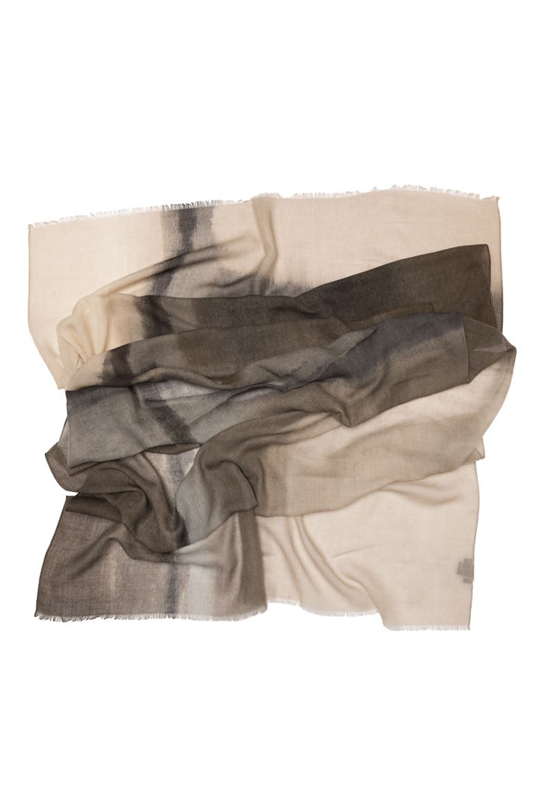 Vicenza - Wool & Silk Scarf, Alternate, color, Grey