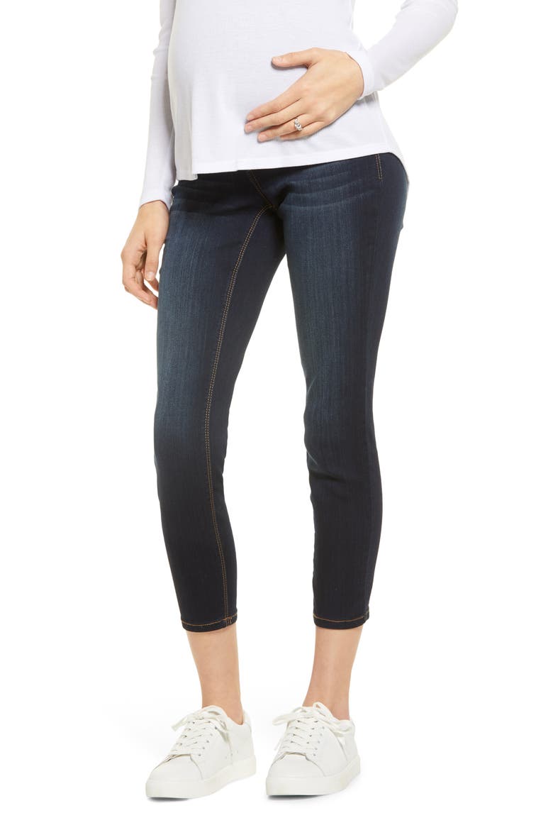 Silky Denim Maternity Ankle Skinny Jeans, Main, color, GIOVANNA