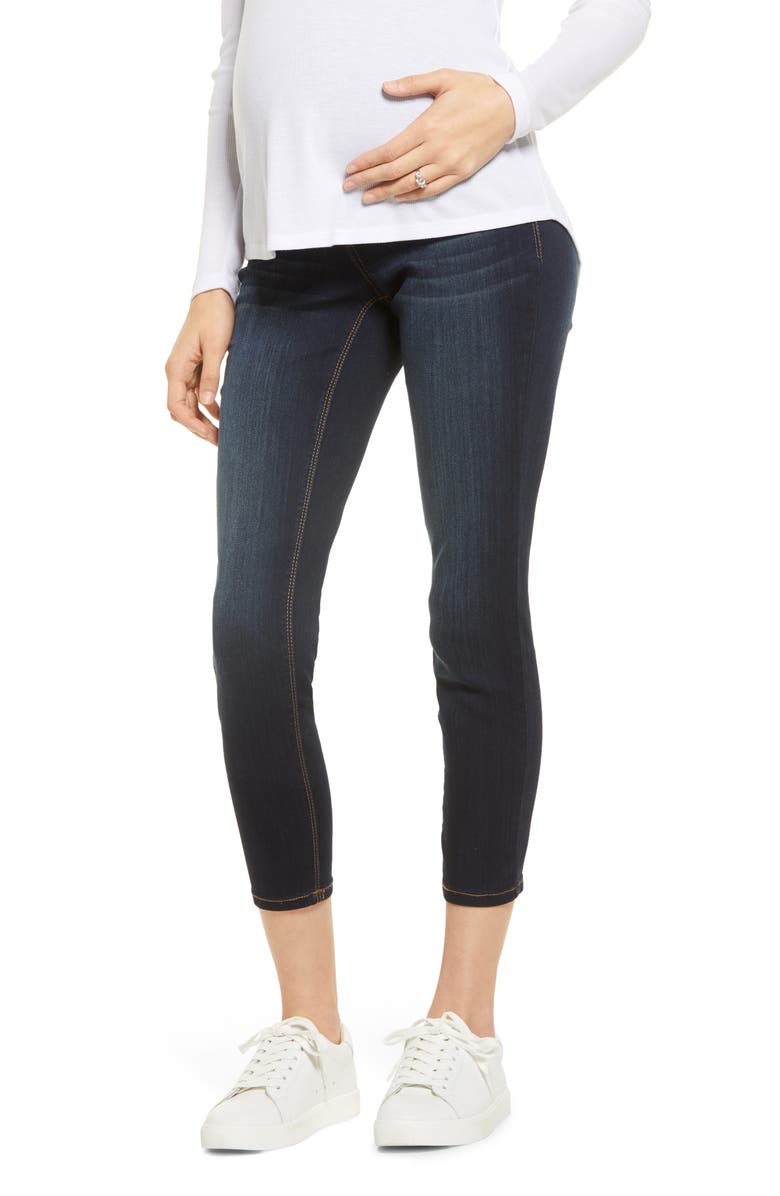 1822 Denim Silky Denim Maternity Ankle Skinny Jeans, Main, color,
