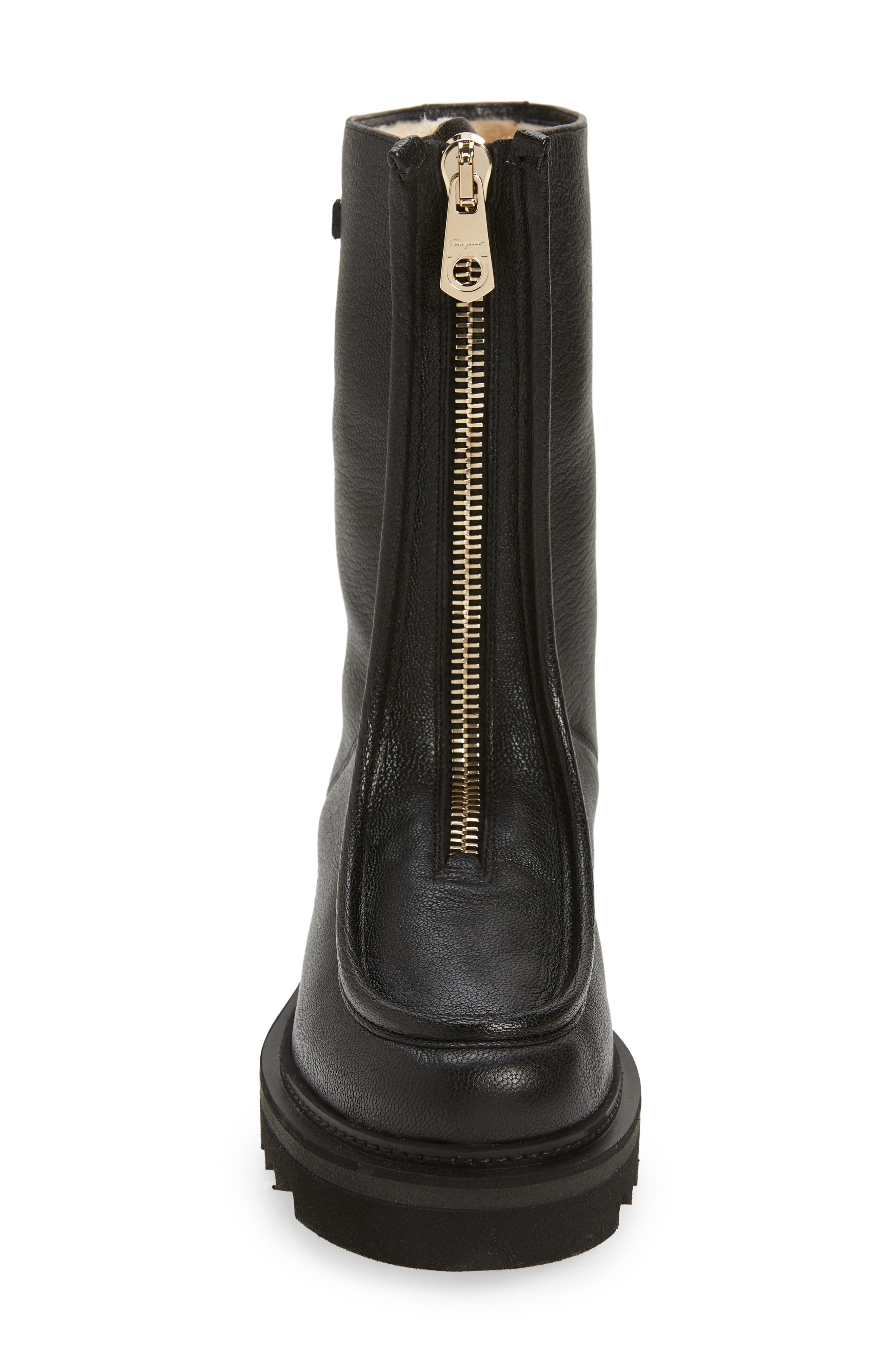 FERRAGAMO Euralio Genuine Shearling Lined Boot, Alternate, color, 