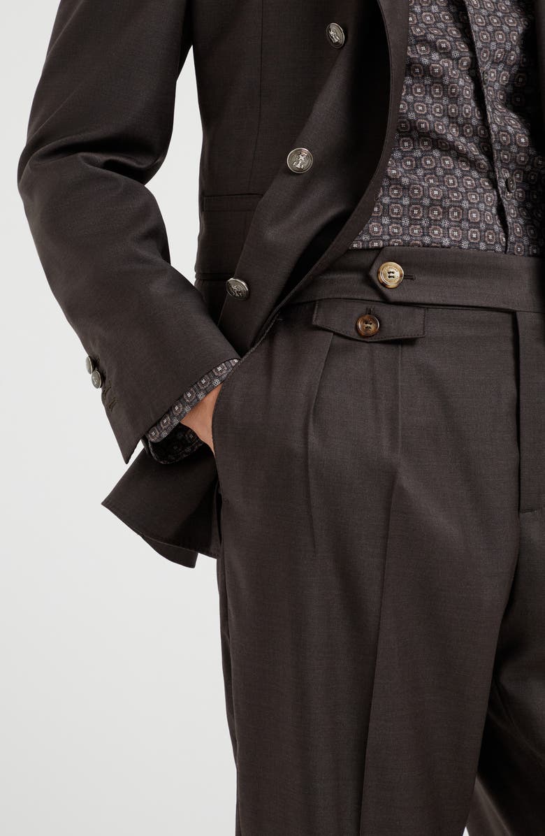 Brunello Cucinelli Virgin wool trousers, Alternate, color, 