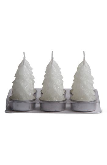 Tag Spruce 6-piece Tealight Candle Set In White