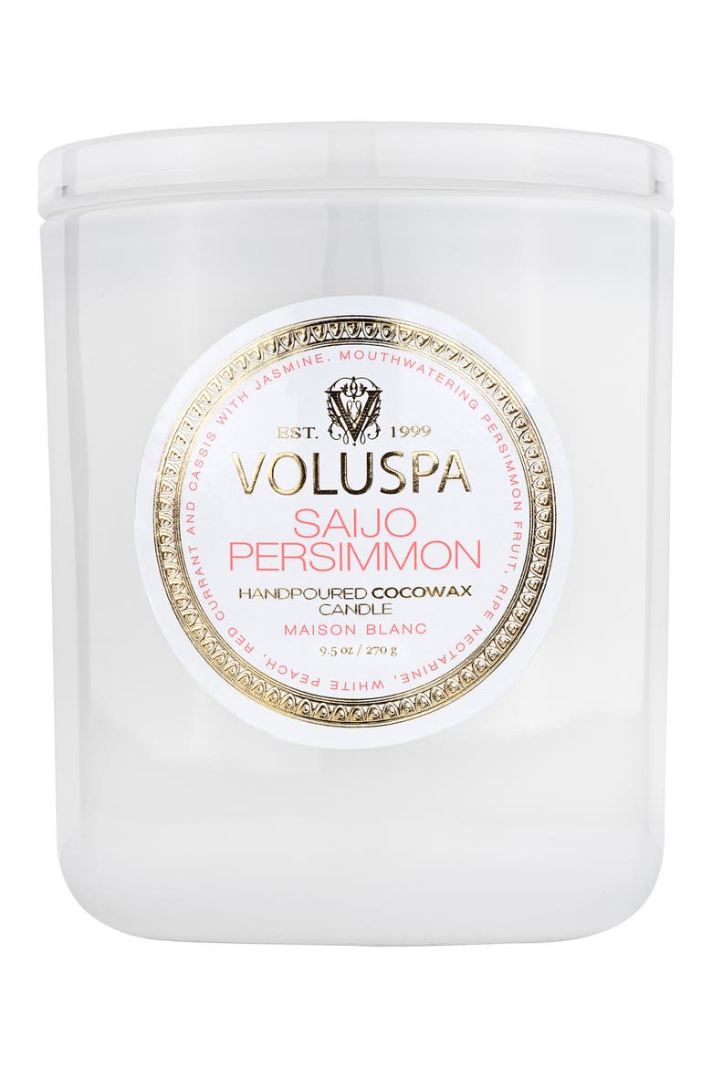 Saijo Persimmon Boxed Classic Candle, Alternate, color, SAIJO PERSIMMON