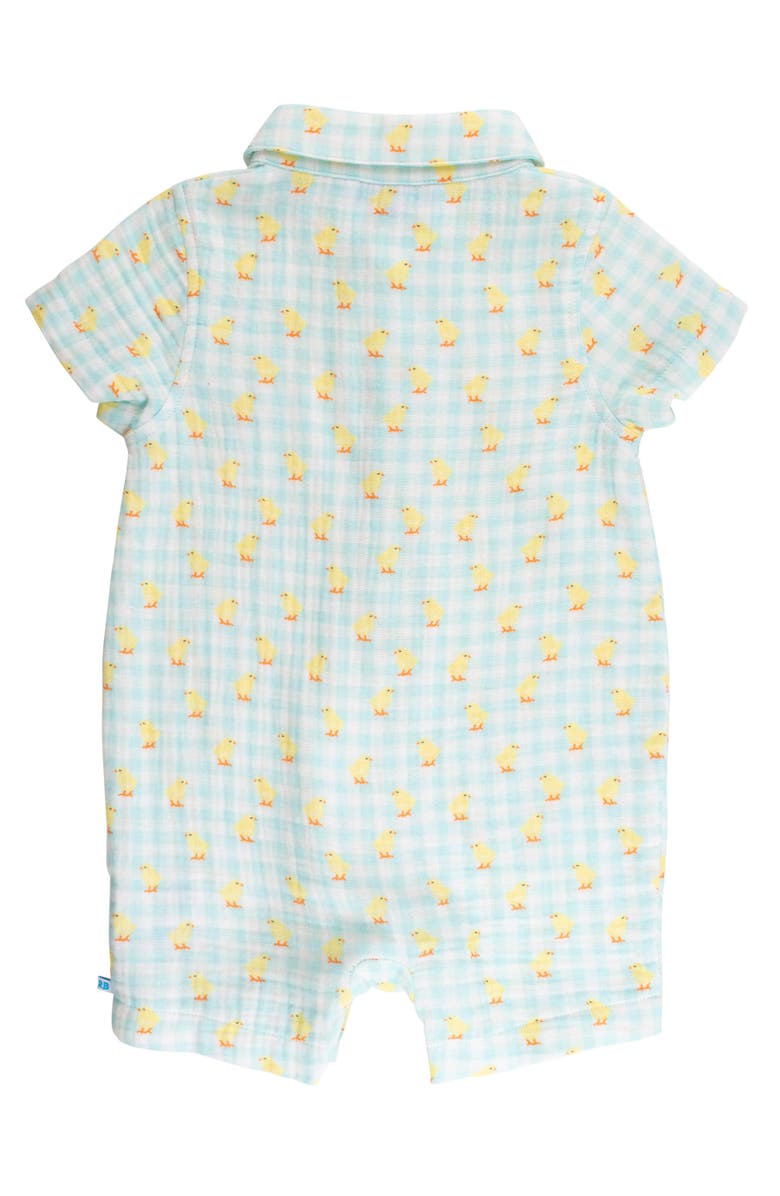 RuggedButts Boys Cotton Gauze Button-Up Romper, Alternate, color, 422