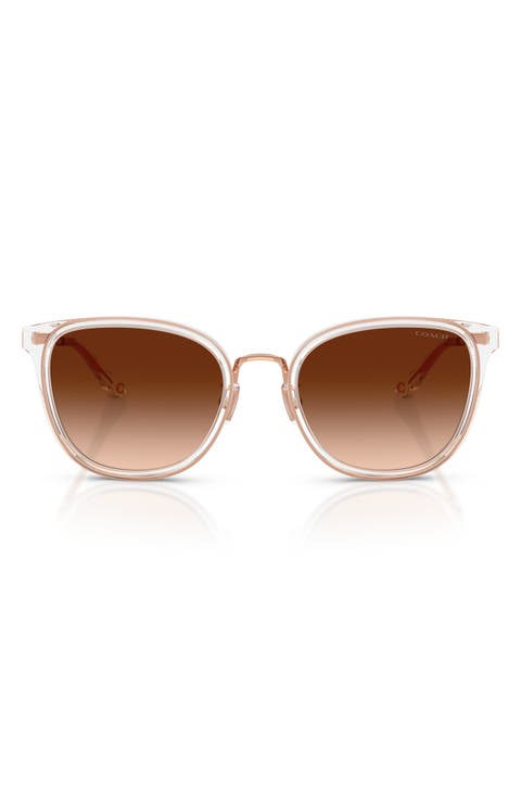 54mm Gradient Polarized Square Sunglasses