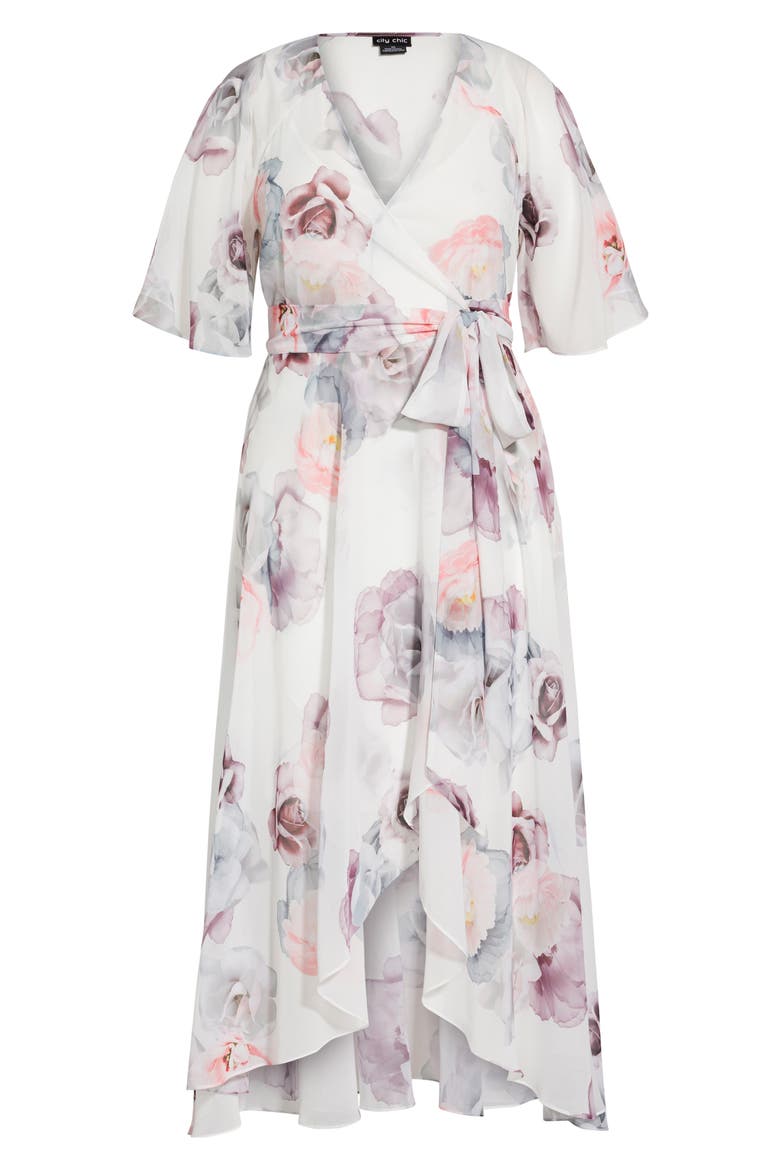 Rose Bella Maxi Wrap Dress, Alternate, color, BELLA ROSA