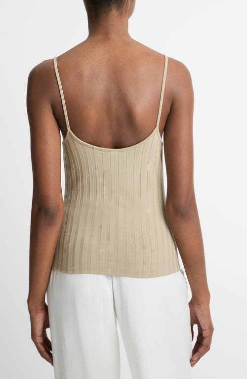 Vince Racerback Tank Top In Mojave