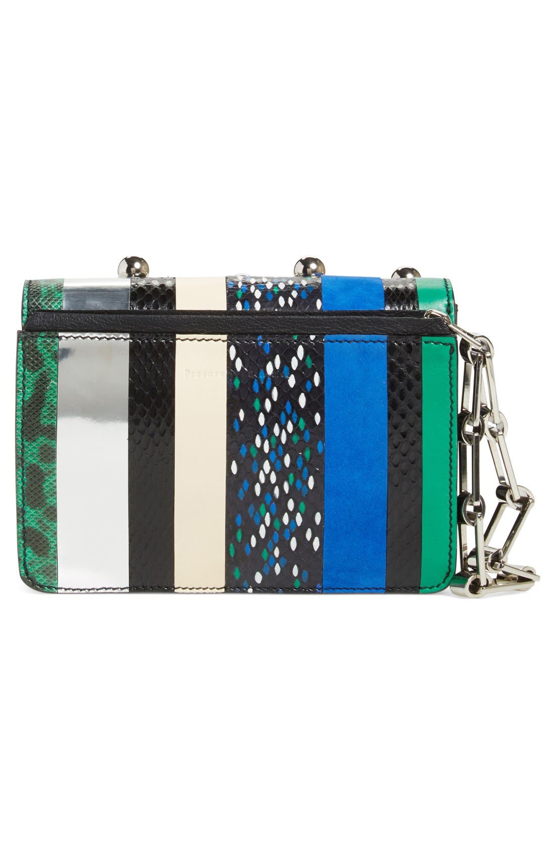 Proenza Schouler 'Hava - Exotic Spheres' Embellished Leather Clutch, Alternate, color, 