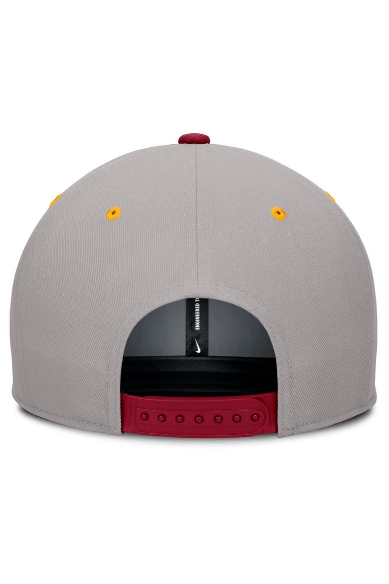 Men's Nike Cardinal/Gray USC Trojans Prep Pro Performance Snapback Hat, Alternate, color, Cardinal