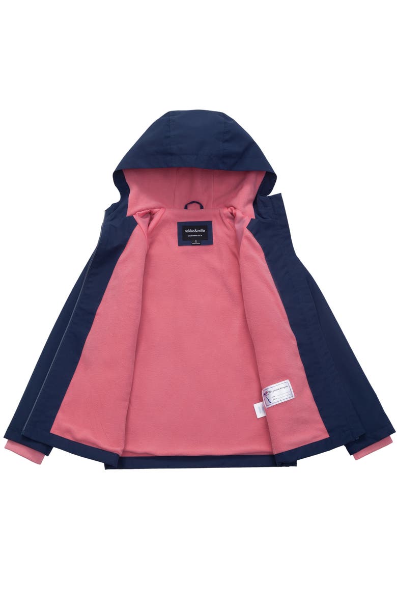 Rokka&Rolla Kids' Ripstop Windbreaker Jacket, Alternate, color, Navy