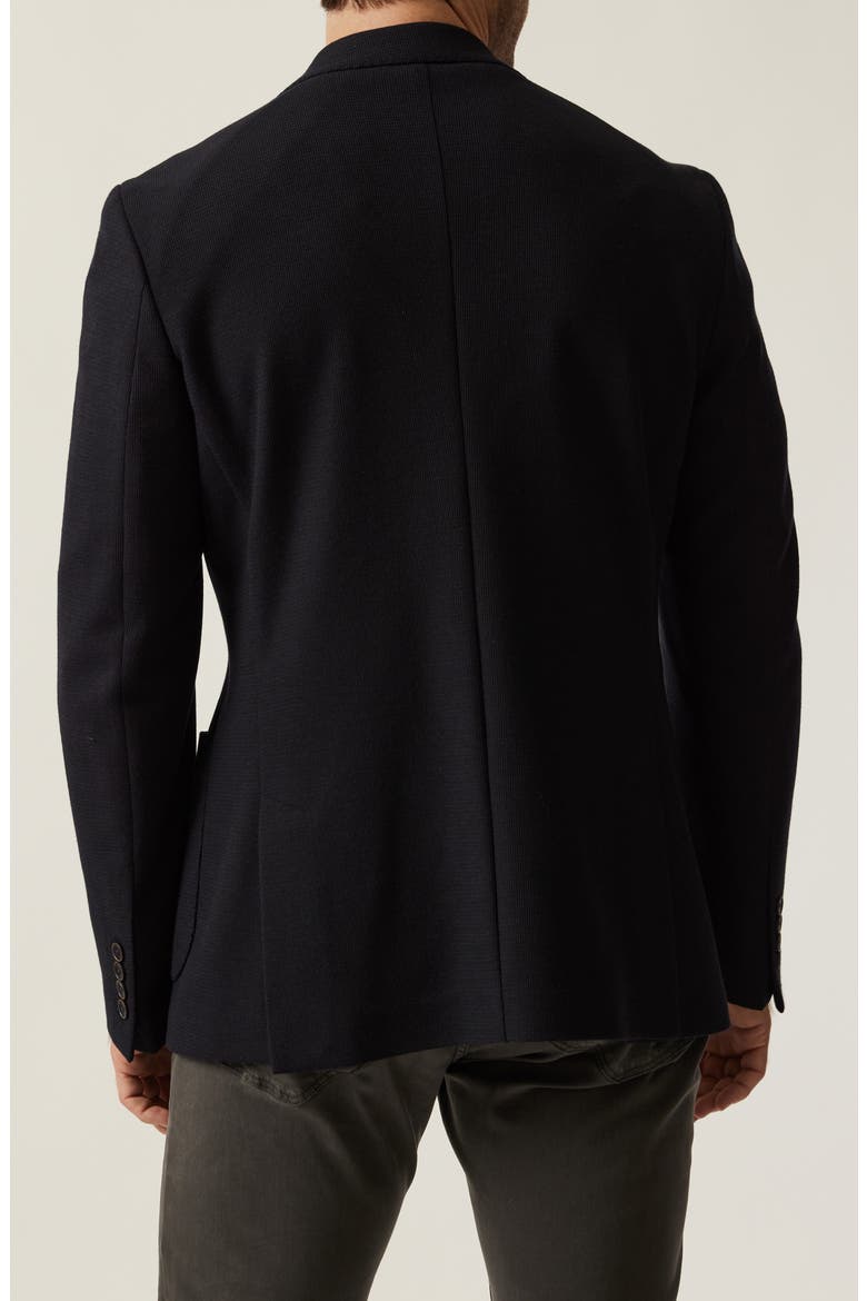 Matteo Slim Fit Navy Knit Blazer, Alternate, color, NAVY