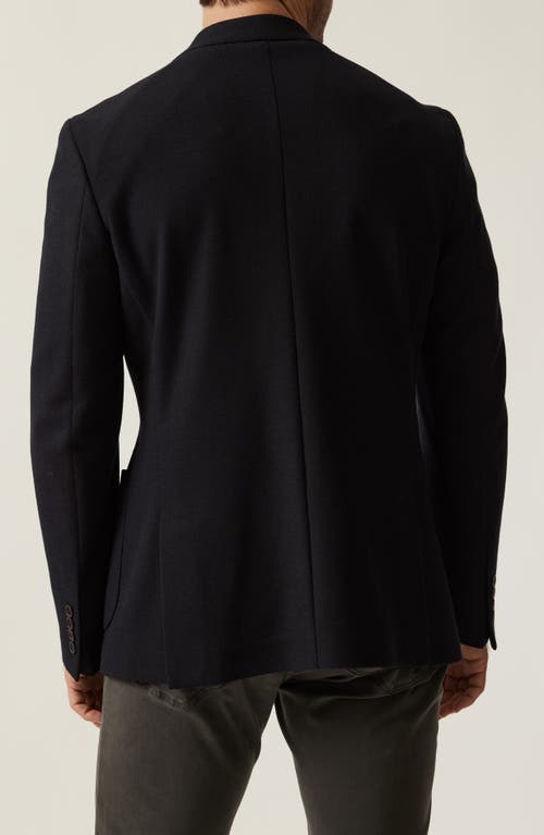 34 Heritage Matteo Slim Fit Navy Knit Blazer In Blue