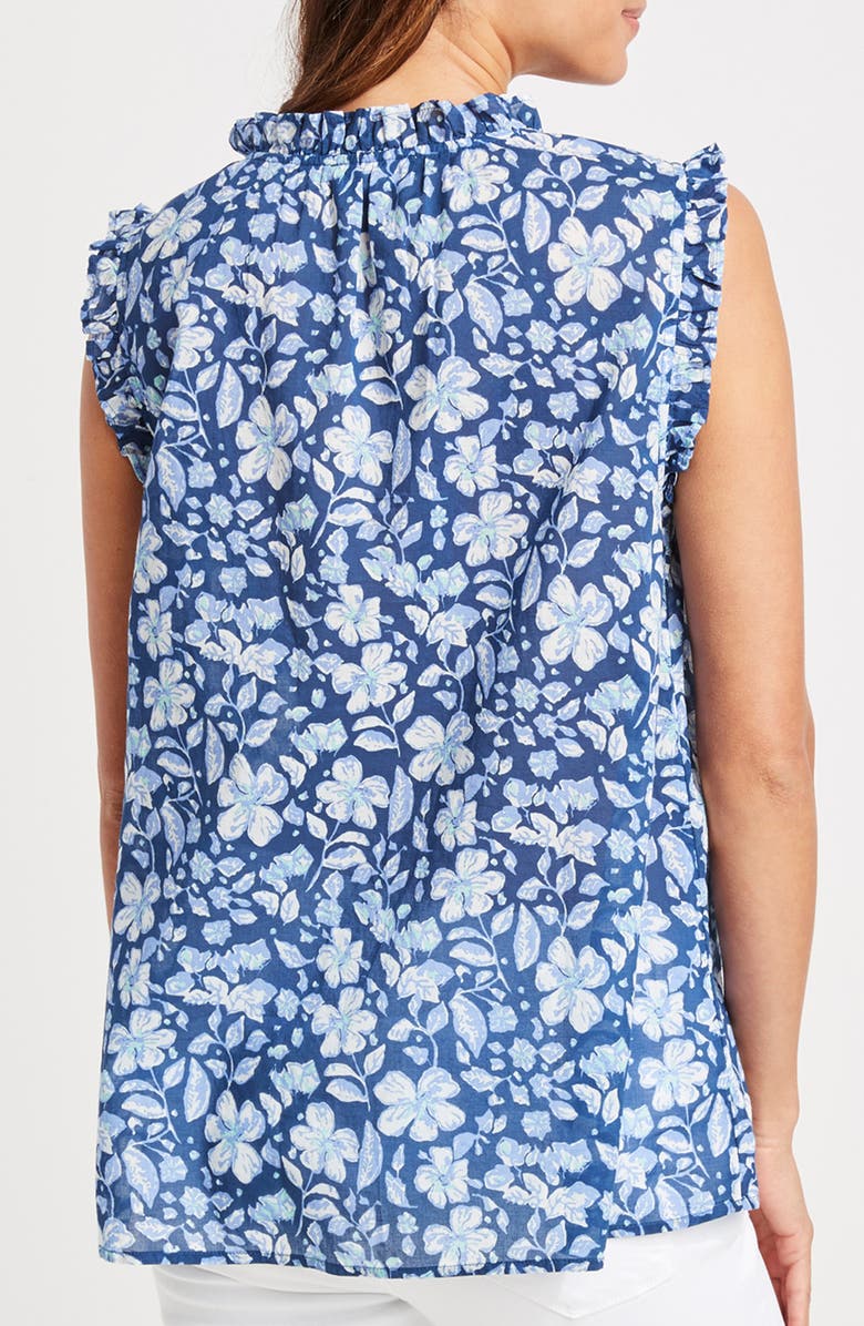 vineyard vines Hibiscus Print Popover Top, Alternate, color,