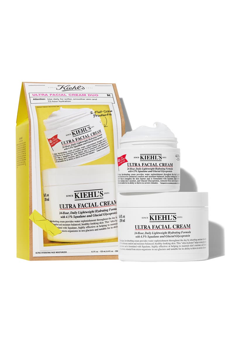 Kiehl's Since 1851 Ultra Facial Cream Home & Away Duo $180 Value, Main, color, 