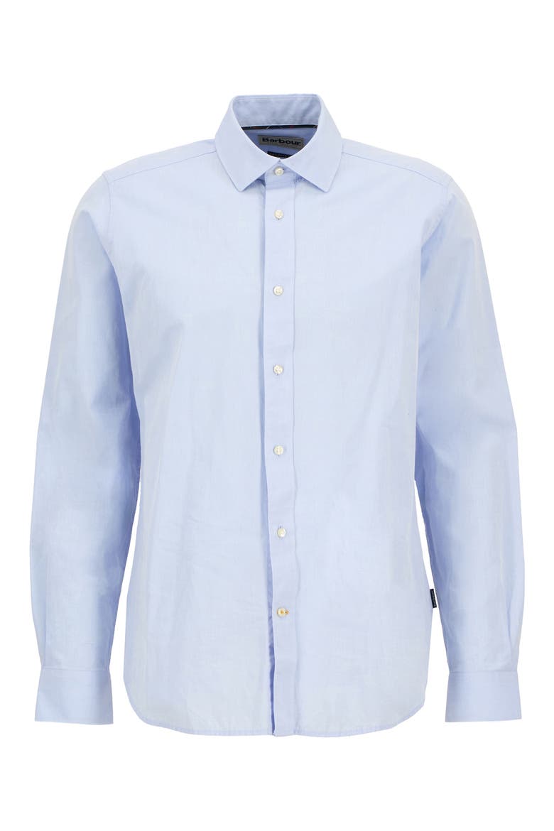 Throckley Tailored Fit Pin Point Button-Up Shirt, Alternate, color, SKY