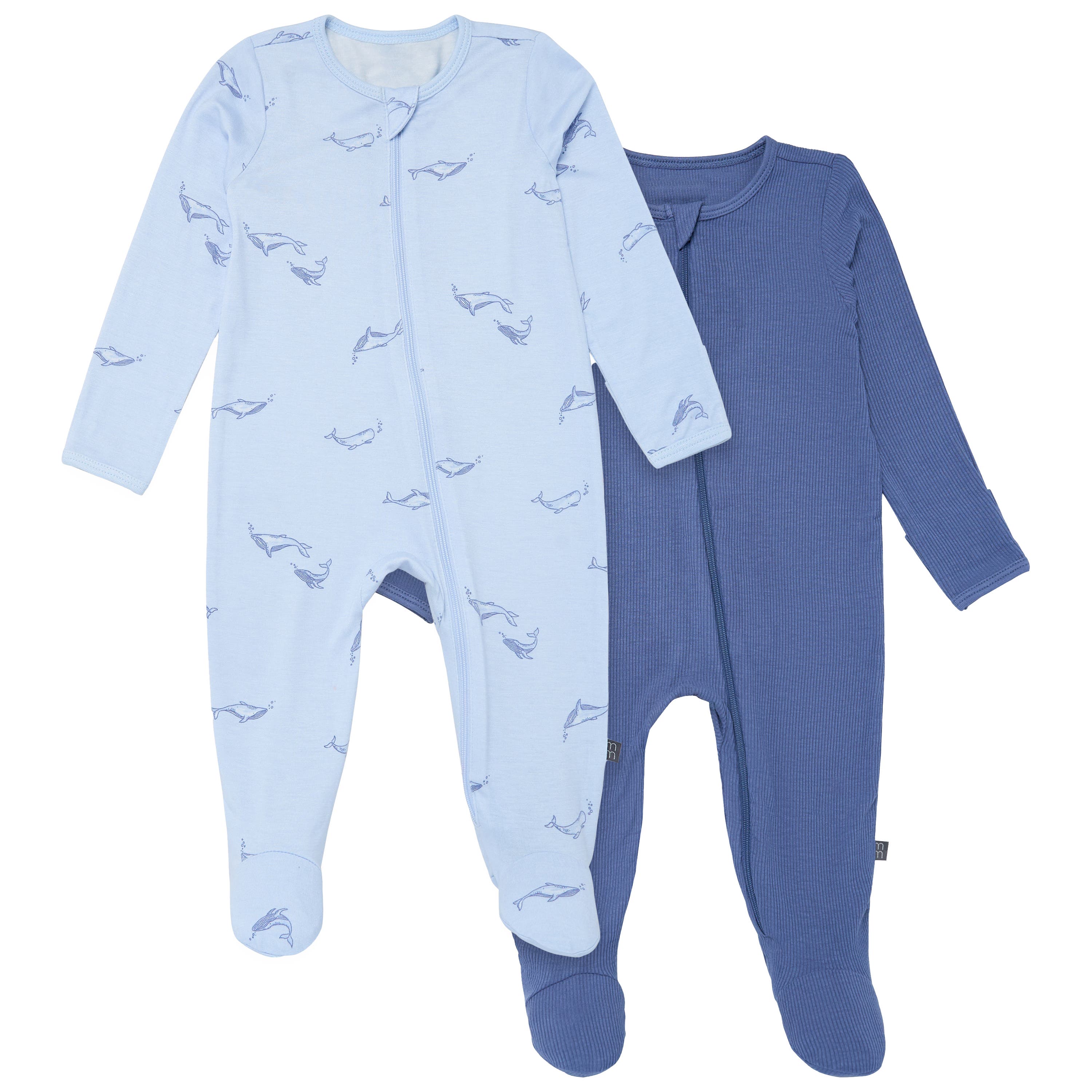 Modern Moments™ by Gerber Blue Whale Sleep 'N Play With Mittens in Light Blue Whale 