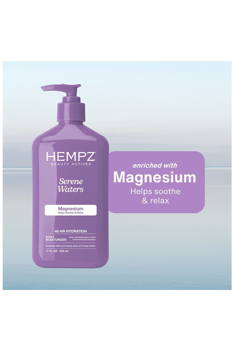 Serene Waters Moisturizing Body Lotion with Calming Magnesium, Alternate, color, NO COLOR