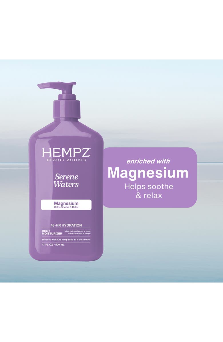 HEMPZ Serene Waters Moisturizing Body Lotion with Calming Magnesium, Alternate, color, 